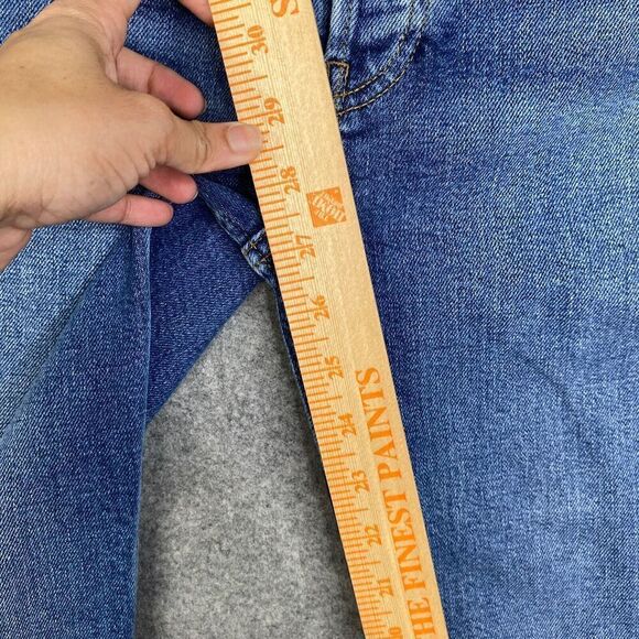 Redone 90s High Rise Ankle Crop Size 27 in Dusk Destroy Wash 190-3whrac - Picture 5 of 13